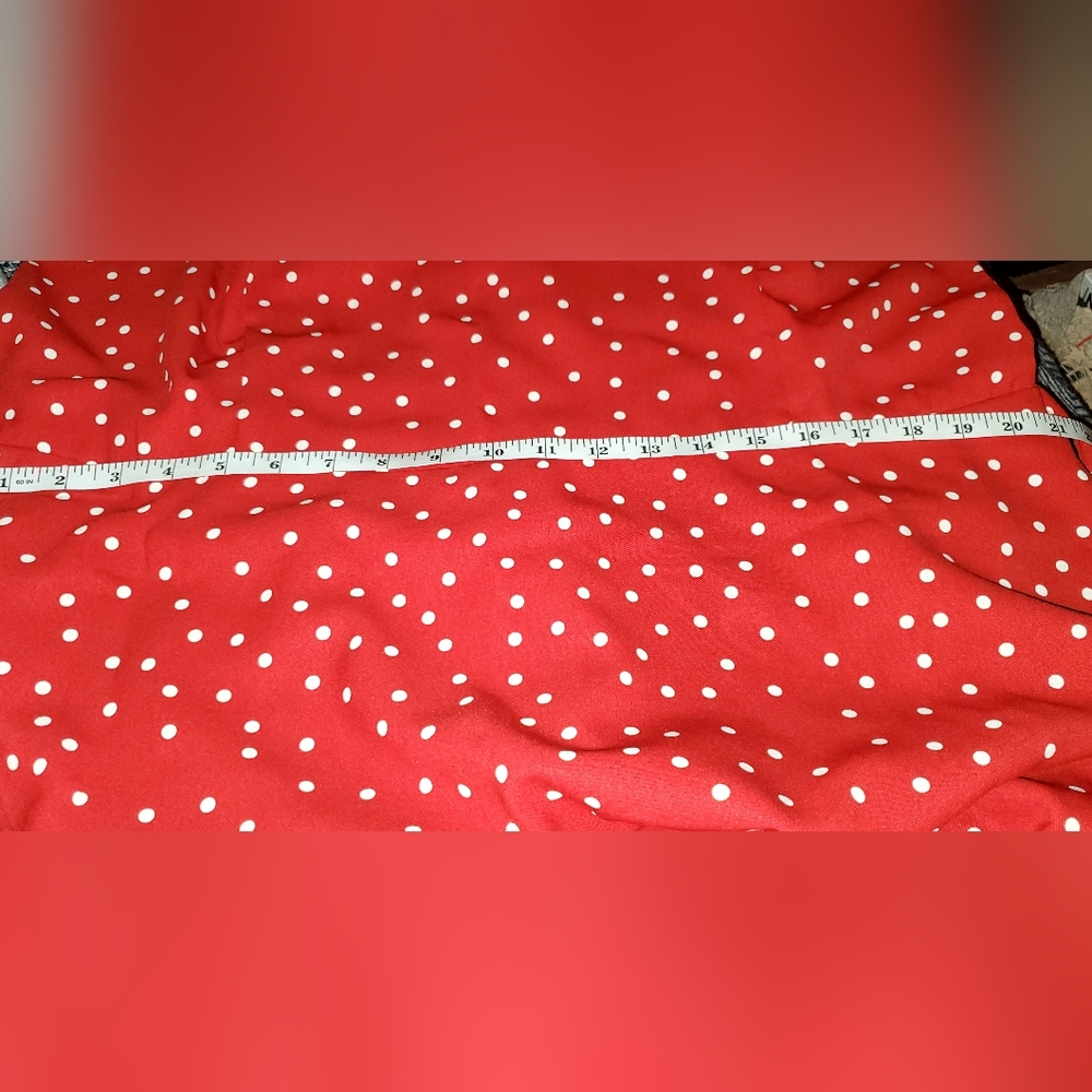 NWT Size 3X Skater/A-line Red Polka Dot Pinup Retro Vintage Style Dress - Picture 9 of 10